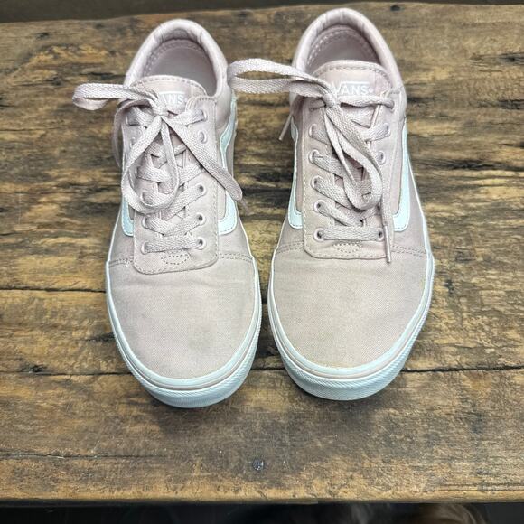 Vans Old Skool Pink Canvas Lace Up Sneakers Women’s 6 EU 38 Classic Skate Shoes - Picture 1 of 7